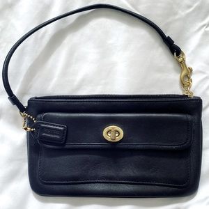 Vintage Black Coach Wristlet / Wallet